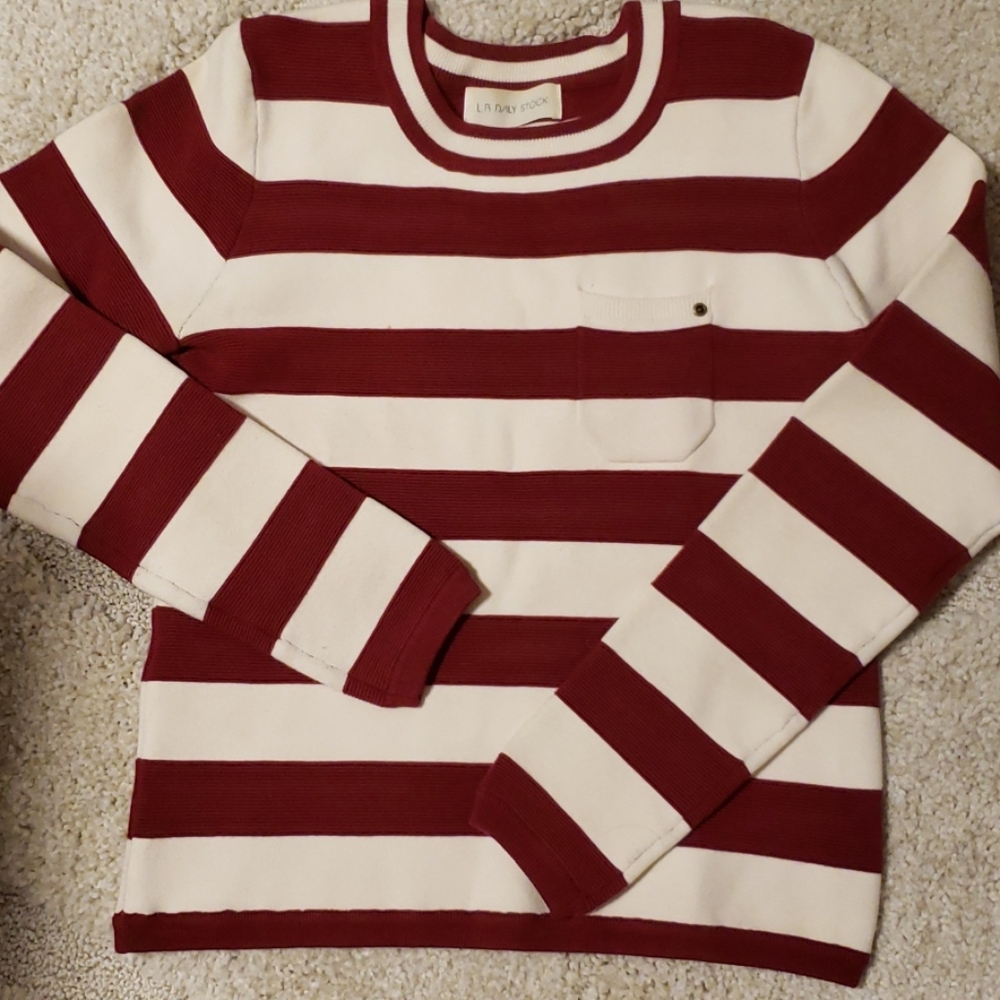Knitted stripe top